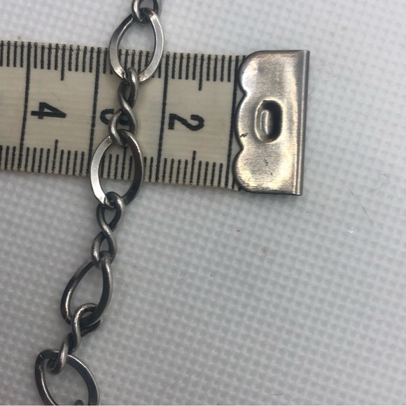 VTG Sterling Silver Oval Infinity Link Las Vegas Charm Bracelet 7.5” - Picture 5 of 5